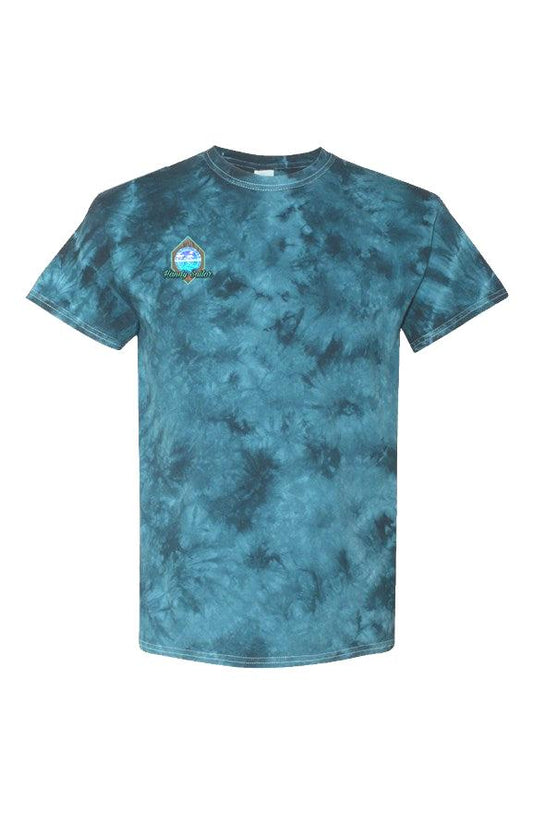 Navy Crystal Tie-Dye Tee