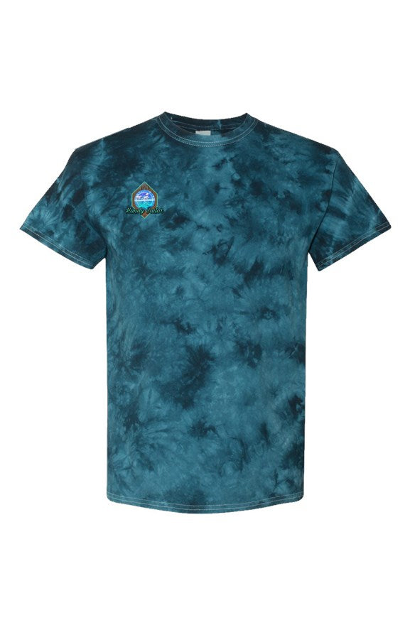 Navy Crystal Tie-Dye Tee